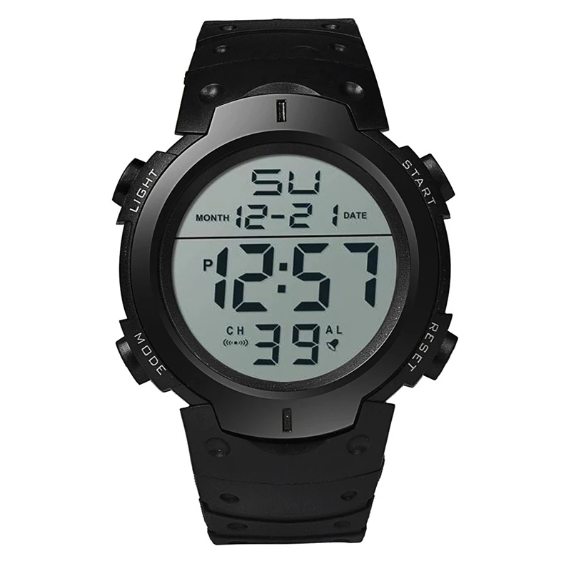 Men Sport LED Watches Top Brand Men Digital Clock Multi-Functional Rubber Man Fitnes Athlete Timekeeping Electronic Watch Reloj