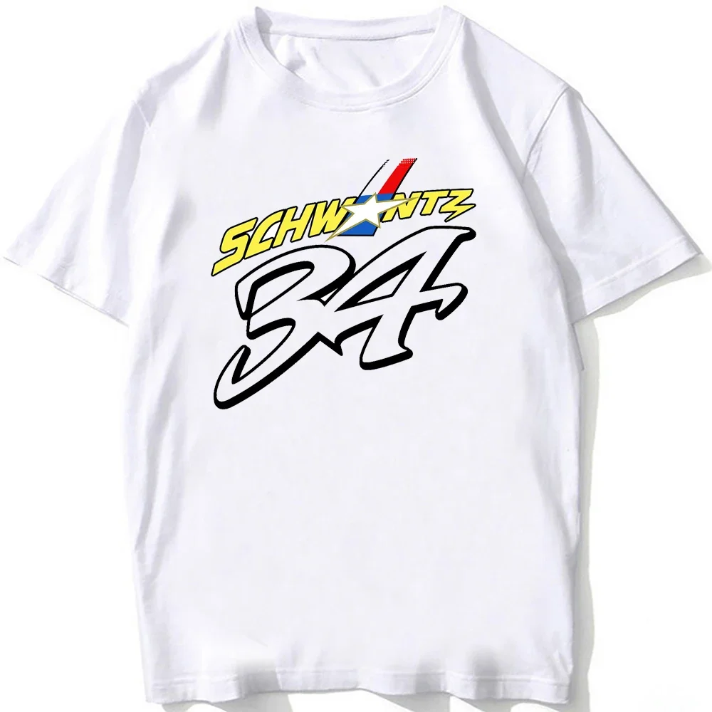 Kevin Schwantz 34 GP Race Legend T-Shirt Summer Men Short Sleeve Hip Hop Boy Sport Casual White Tops Man Motorcycle Riding Tees