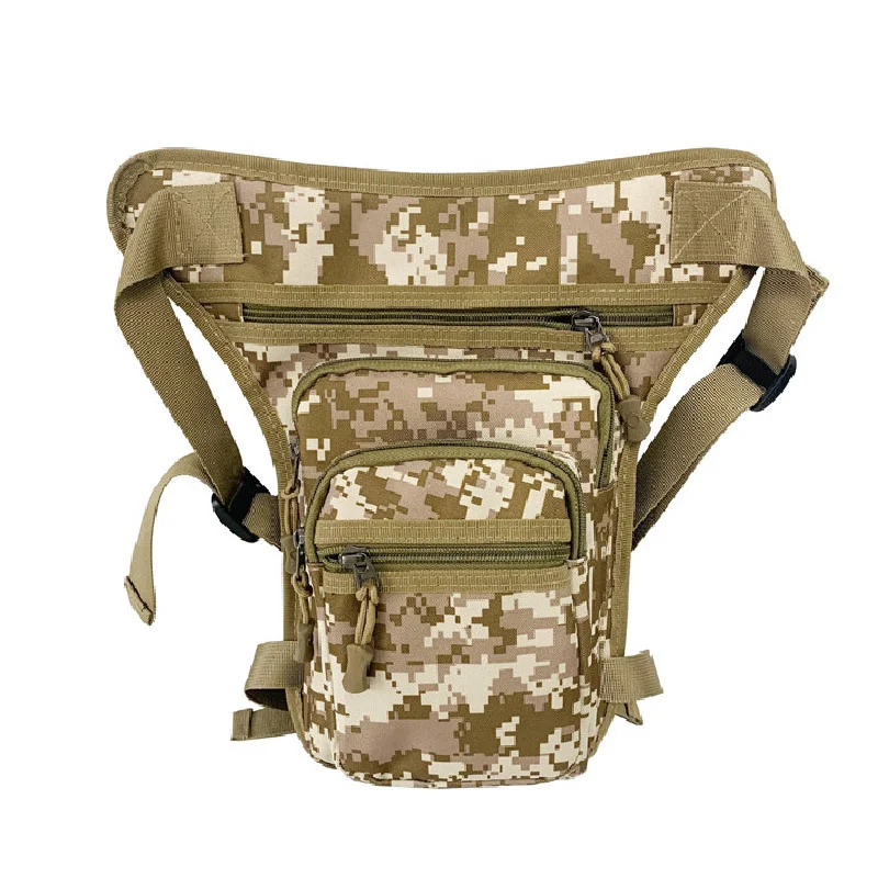 Bolsas de nailon de alta calidad para hombre, riñonera informal para montar en motocicleta, muslo, cadera, cinturón, viaje, Camuflaje