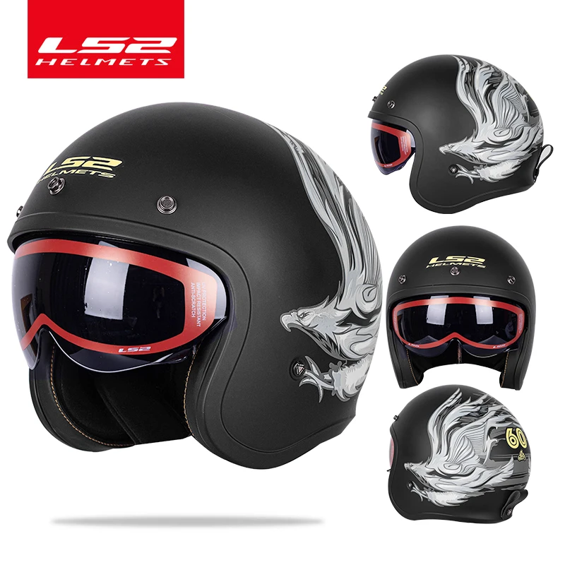 ls2 cafe racer helmet Helmets Full Face Stream Evo Street (Black Red It features an aerodynamic LS2 Stream II America Helmet