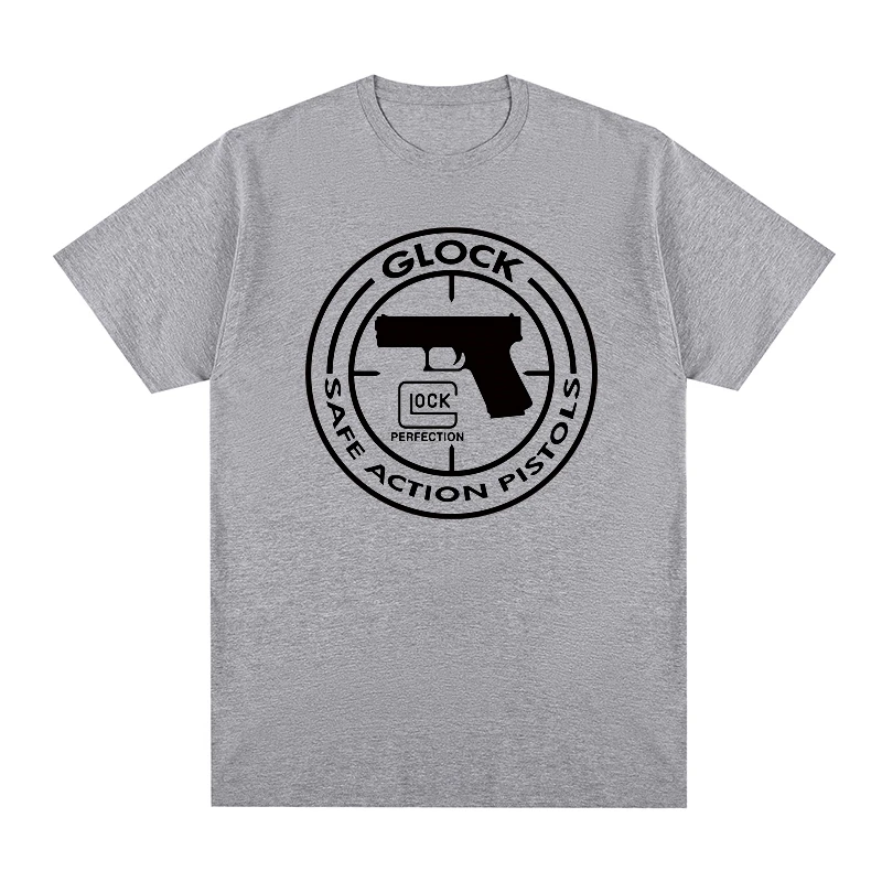 Glock safe action Pistol Weapon Handgun Cool Trust t-shirt Cotton Men T shirt New TEE TSHIRT Womens tops