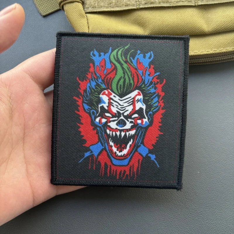 Joker Printed Patch Fun Hook&Loop Patches Military Morale Badge Tactical Outdoor Backpack Stickers