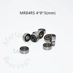 Miniature Bearing MR84RS 10 Pieces 4*8*3(mm) chrome steel Rubber Sealed High speed Mechanical equipment parts