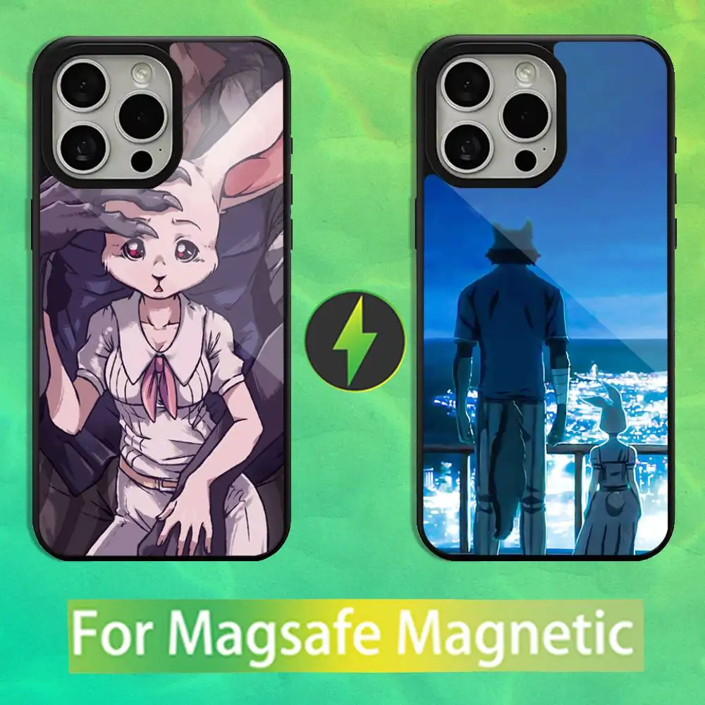 

Cute B-Beastars Anime Phone Case For iPhone 16,15,14,13,12,11,Pro,Max,Plus,Mini,Magsafe,Magnetic Wireless Charging Case