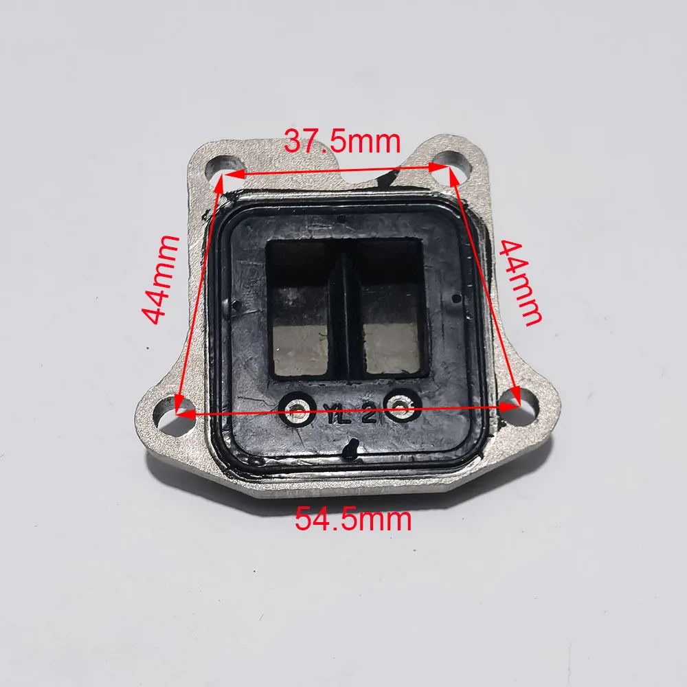 Reed Valve Block With Petals Membran Assy For Jialing CJ50 Two-Stroke Moped Scooter Valves Motorcycle