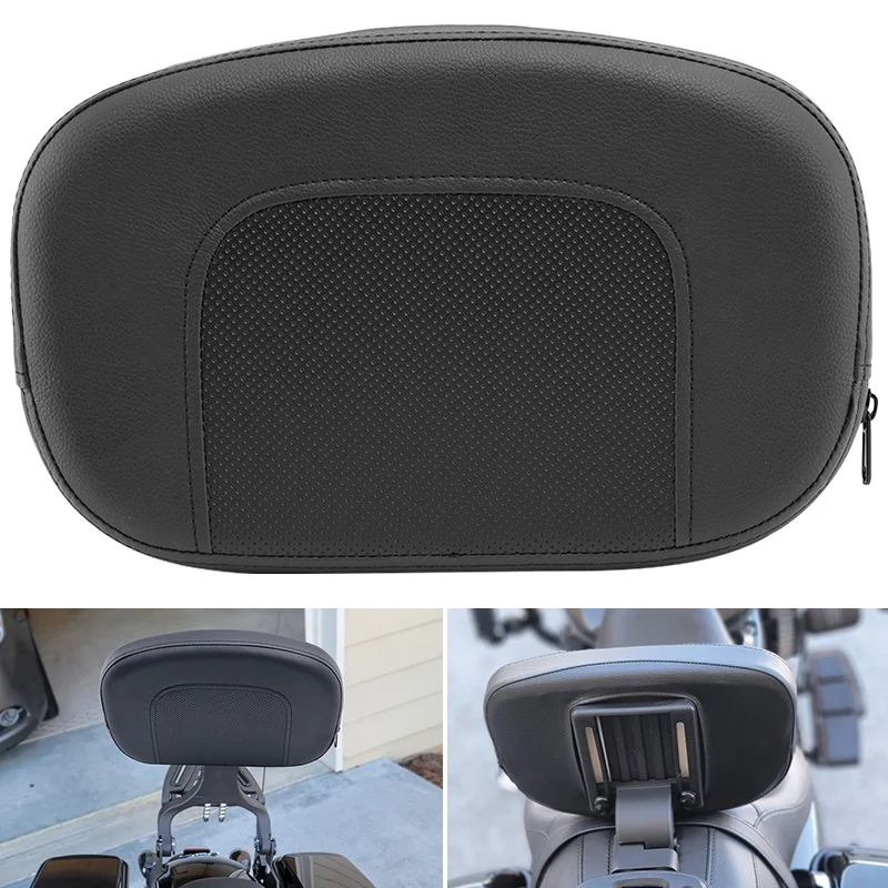 

Motorcycle PU Leather Rear Passenger Backrest Sissy Bar Cushion Pad For Harley Chopper Touring For Honda For Suzuki Universal