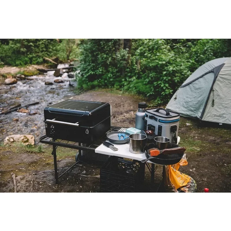 Parrilla de Pellet de madera portátil Ranger, parrilla eléctrica de sobremesa, ahumador