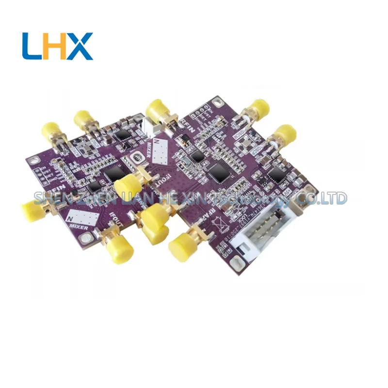 

Модуль нижнечастотного генератора LMX2572+ADL5801, локальный генератор 12.5МГц-6.4ГГц, приемник для анализатора спектра