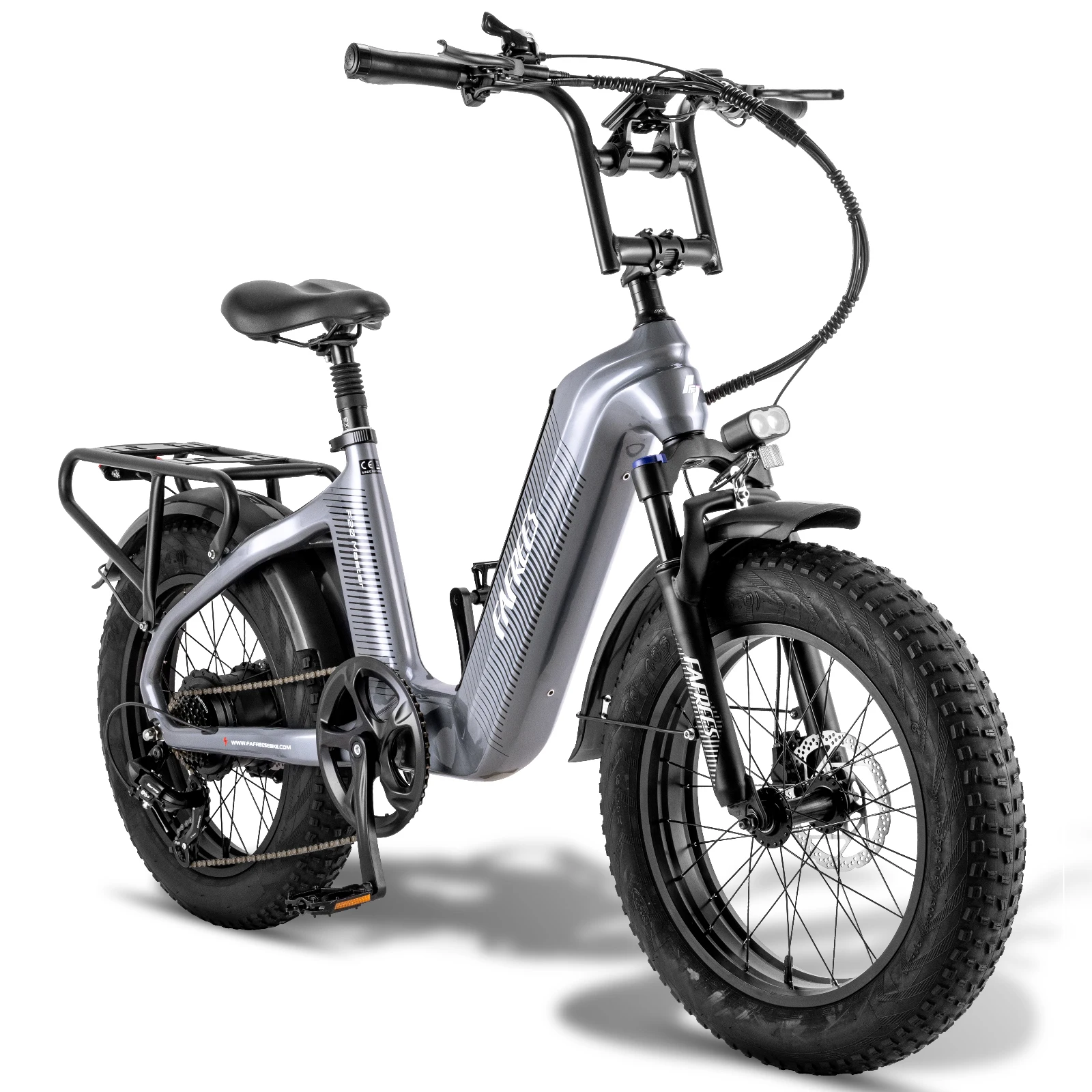 FAFREES F20 Master Electric Bike 20*4.0 inch Air Fat Tire E-bike 500W Rear Drive 25km/h Max Speed 48V 22.5Ah Battery 140-160km