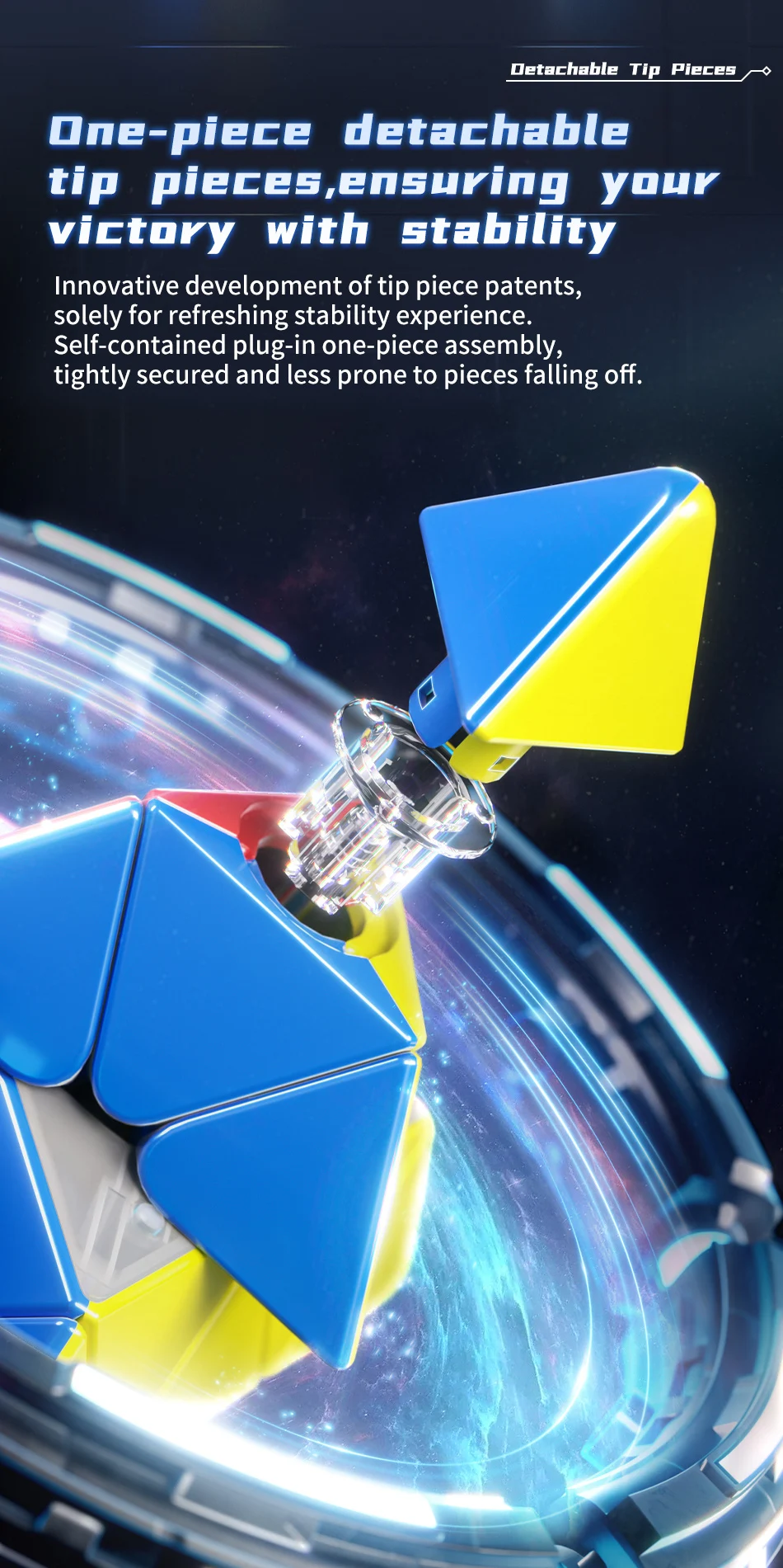 [Picube] MoYu Meilong Pyraminx V2 3x3x3 Pyramiden-Zauberwürfel MoFangJiaoShi 3x3 Cubo Stickerfreier Magischer Puzzle-Würfel Geschenk Macaron – Detail 3