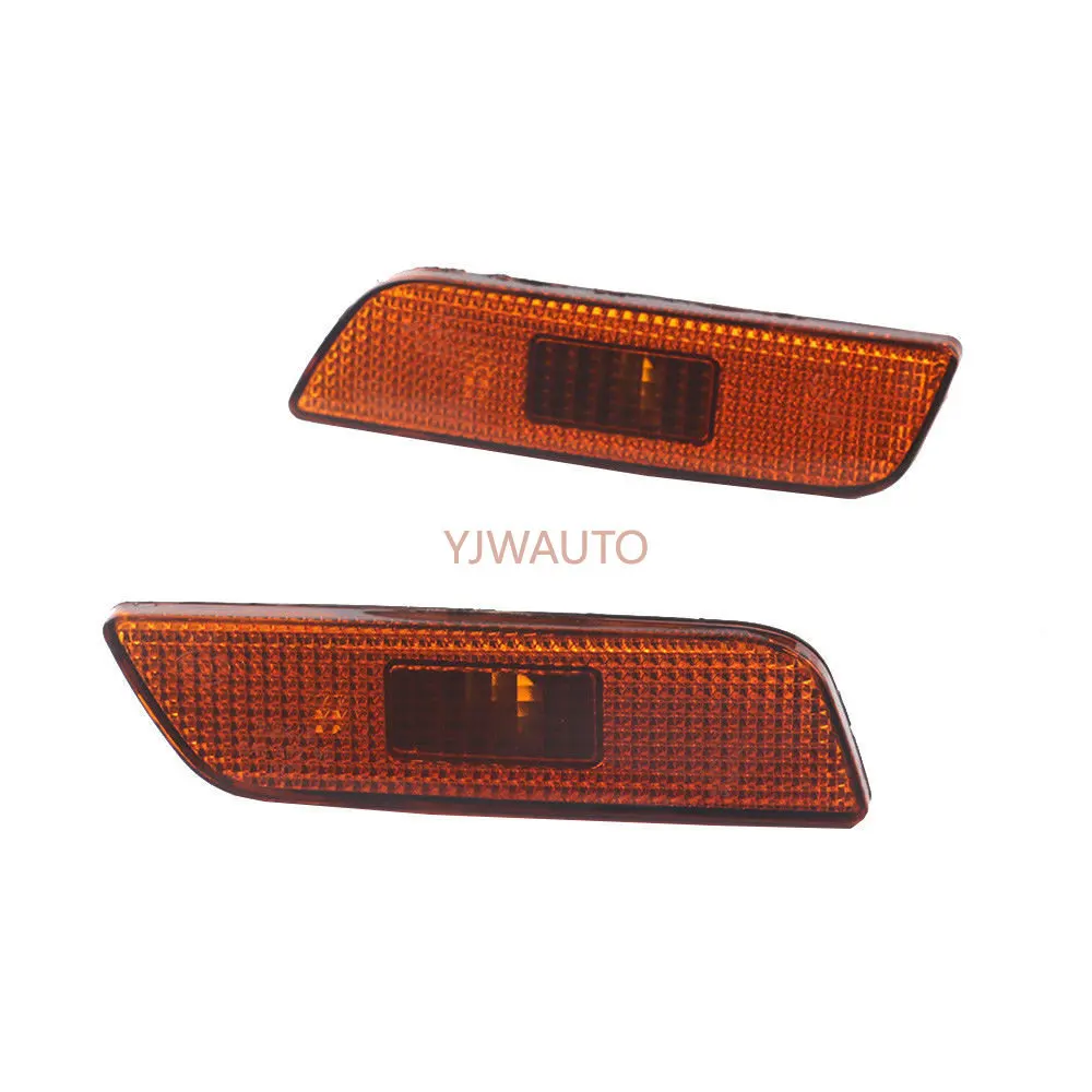 For Volvo S80 2002-2006 Car Side Marker Lamp Light NO BULB Auto Front Bumper Marker Reflector Set