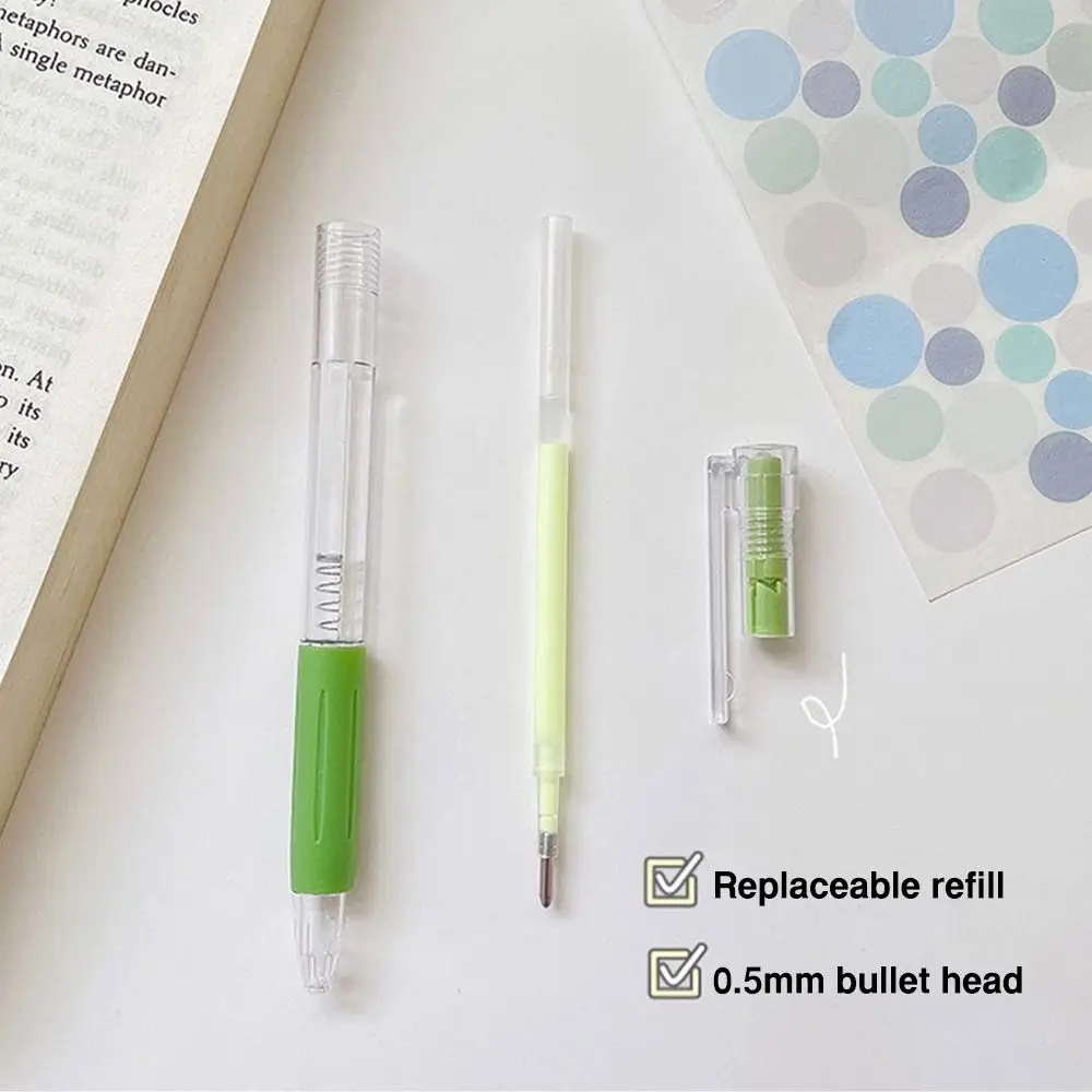 Pen Shape Glue Pen Large-capacity High Viscosity Double Sided Adhesive Candy Color Quick-Drying Dispensing Pen School Office