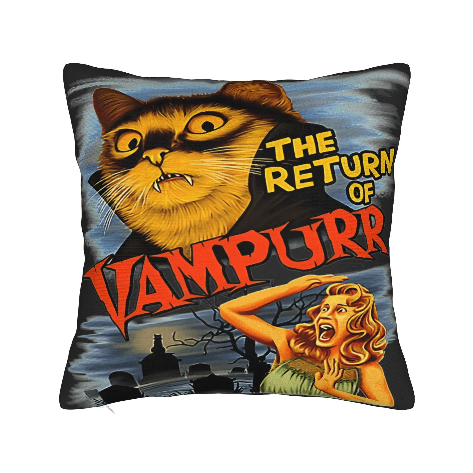 The Return of Vampurr Pillow Case  Comfy Pillow Cover For Wedding Party Home Decor Cute Funny Pillowcases