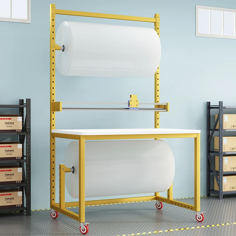 Commercial packing table table Film cutting Bubble film cutting E-commerce express sealing workbench