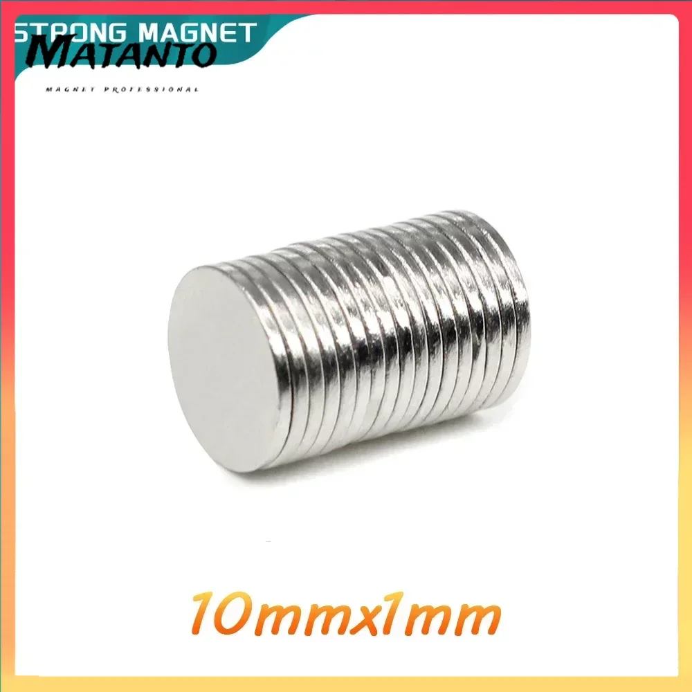 

10x1 Round Strong Magnet 10mm x 1mm Neodymium Permanent Search Magnet Disc 10x1mm Powerful Magnetic 10x1 mm