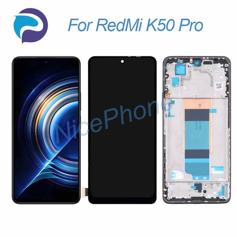 

for RedMi K50 Pro LCD Screen + Touch Digitizer Display 2400*1080 22021211RC, 22011211C For RedMi K50 LCD Screen display