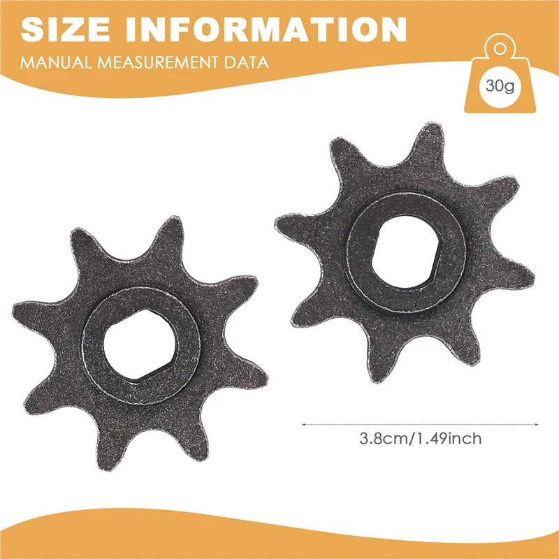 Electric Scooter 8 Tooth Sprocket 410 Chain Motor 1/2Inch X1/8Inch Engine Chain Pinion 8T Gear For MY1020 Motor-AC17