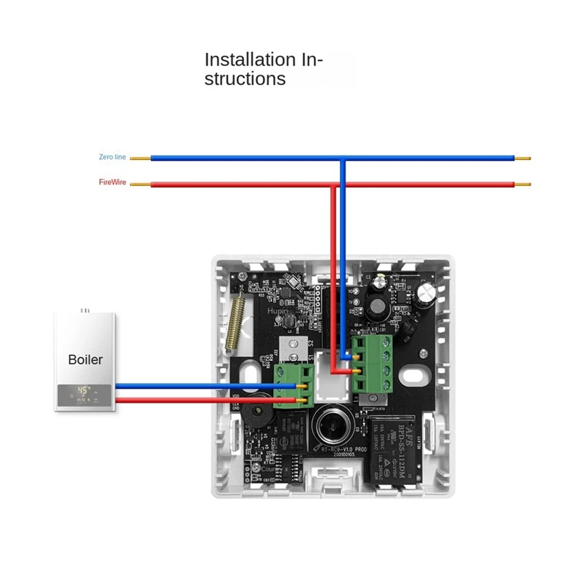 Smart Tuya Thermostat Wifi RF LCD Screen Controller Suitable For Underfloor Heating Gas Boiler Support Alexa Google A Durable