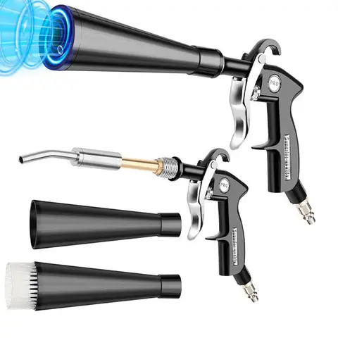 Car Wash Pneumatic High-pressure Tornado Car Clean Gun Tornado Interior Cleaning Gun With Air Blowing Gun