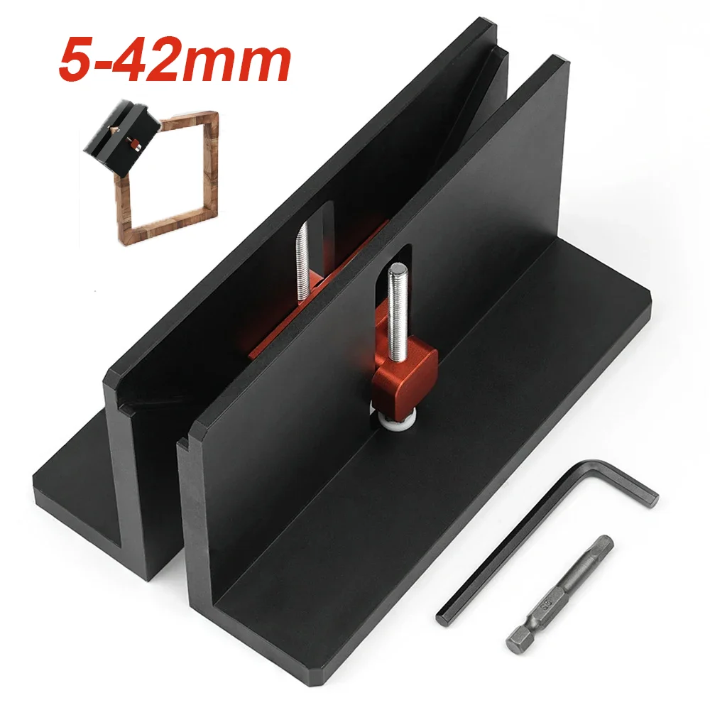 Right Angle Spline Jig Aluminum Alloy Picture Frames Drawer Dovetailing Slotting Dovetail Mortise Tool Sawtable Trimmer Tools