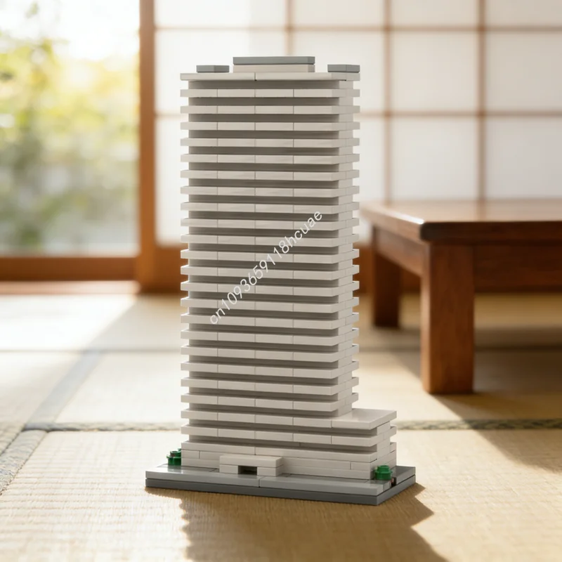 

247 деталей MOC «Башня Сьерра», архитектурная модель, конструктор, развивающая игрушка, подарок для детей на Рождество и День рождения