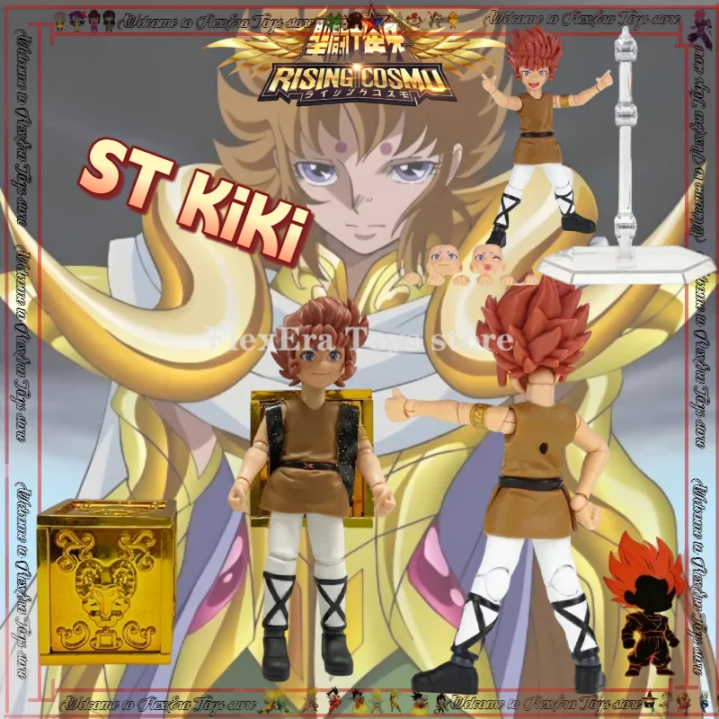 

В наличии: ST Saint Seiya Myth Cloth EX Aries Mu Kiki Gold Saint, подвижная фигурка из ПВХ, Рыцари Зодиака, горячая распродажа