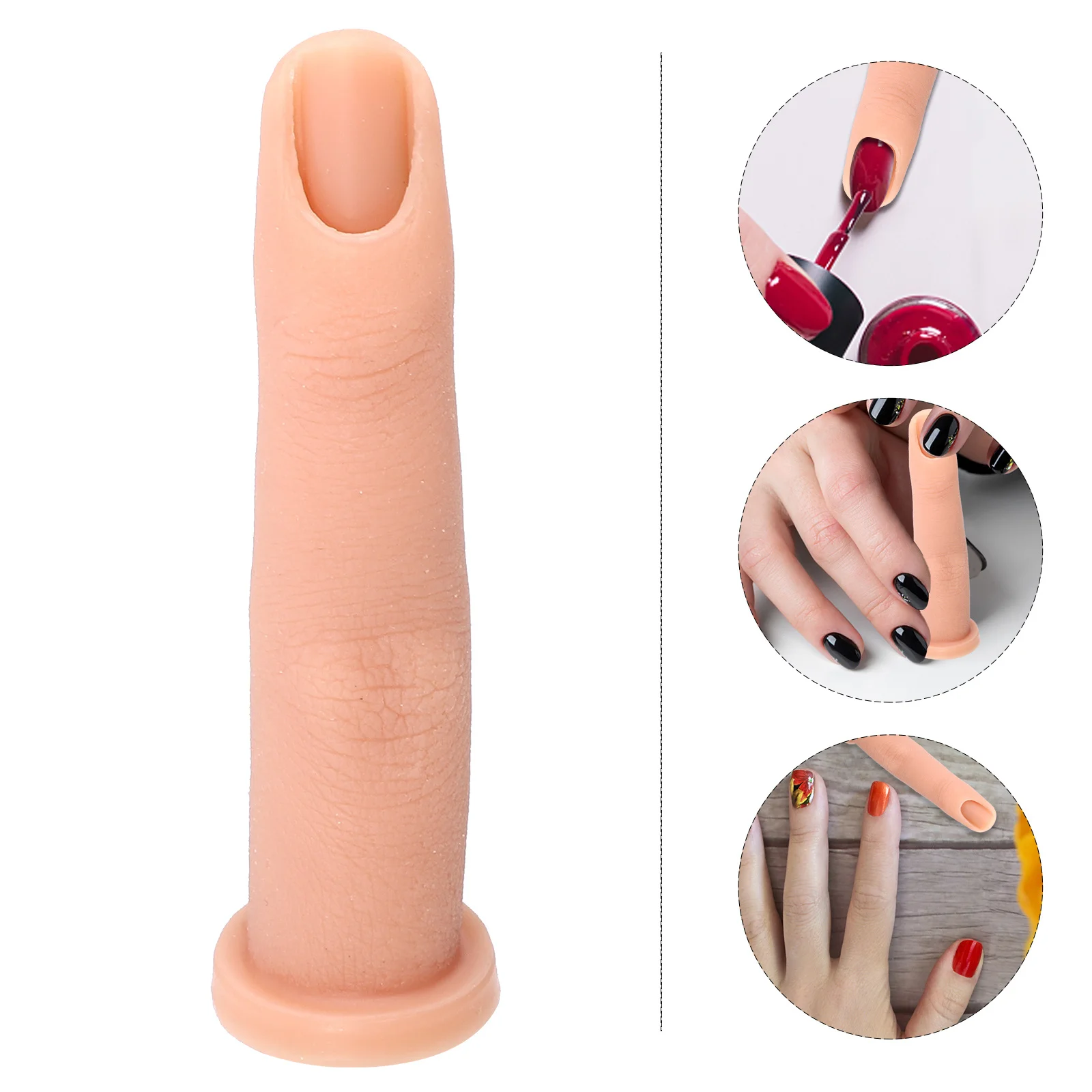 

1Pcs Manicure Training Tool Realistic Fake Finger for Nail Art Practice Simple Generous Design for Long Term Use