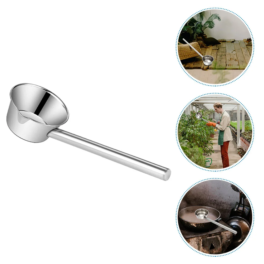 Stainless Steel Spoon Kitchen Gadget Water Ladle Multipurpose for Home Household Scoop Long Handle Ladles Dining Hall