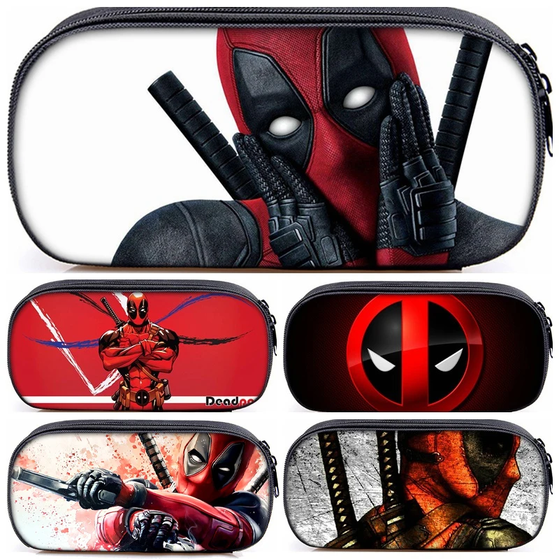 Astucci Deadpool & Wolverine New Marvels Pen Bag Kids Anime Stationery Pouch forniture scolastiche per bambini regalo per ragazzi vendite calde