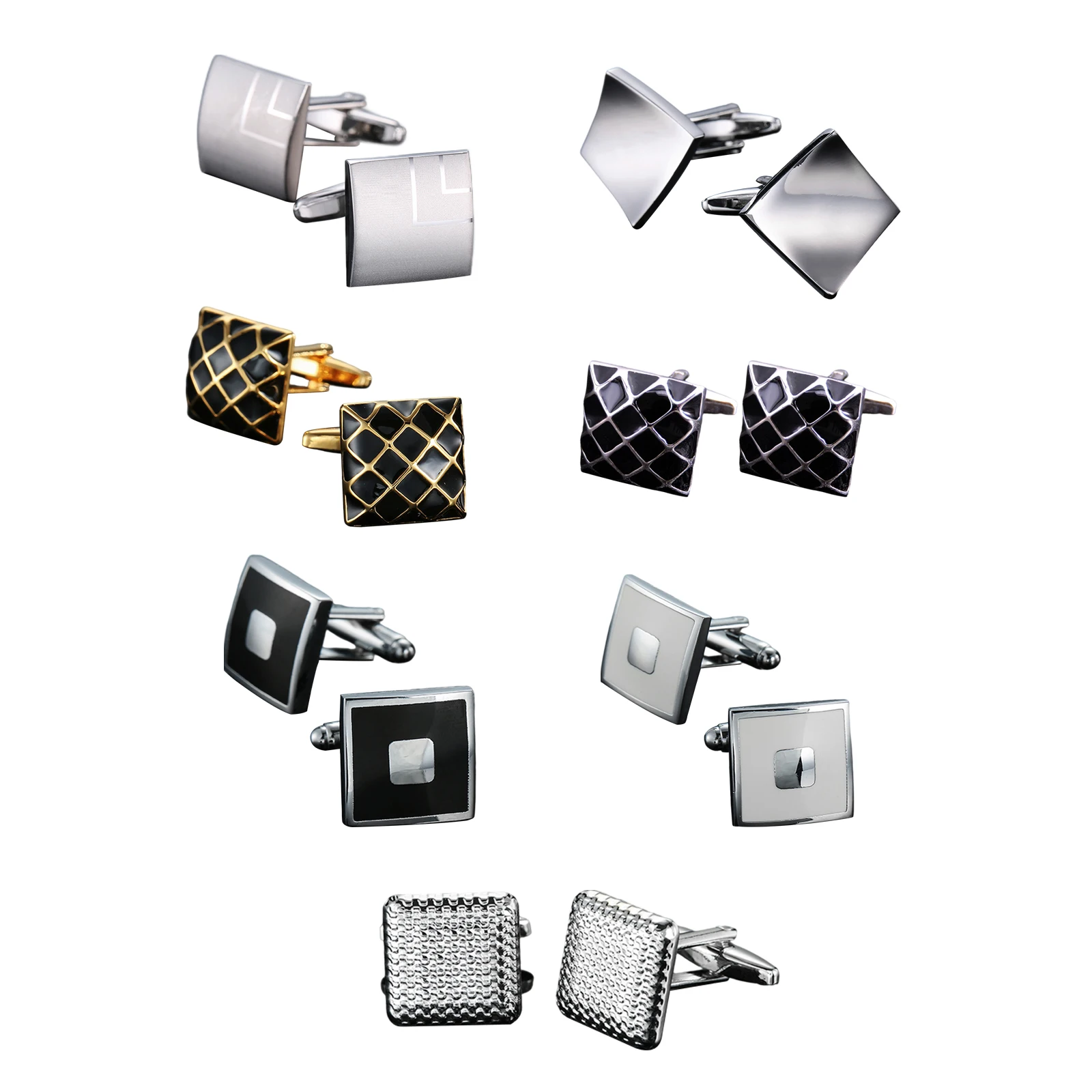2 Pieces Elegant Cufflinks for Men Women Copper Shirt Cufflinks Buttons for Prom Party Jewelry Gift Daily Wear