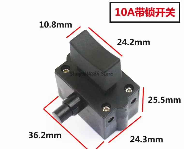 

Electric Portable Drill Hammer Trigger Switch for 10A AC250V Tool Control