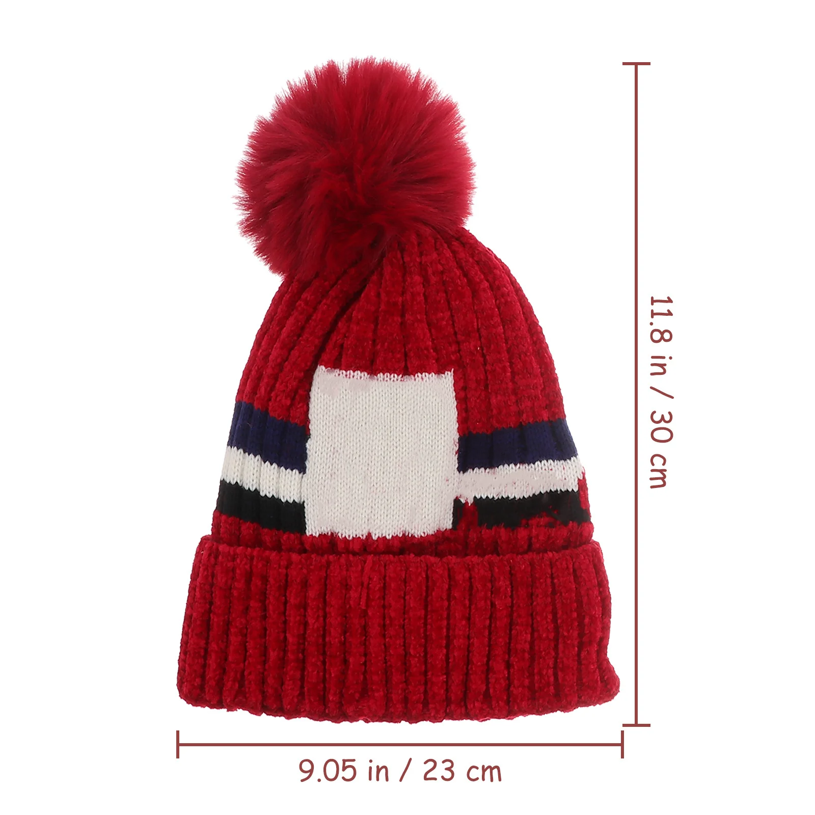 2 em 1 inverno cachecol de malha chapéu vermelho escuro multifuncional pescoço mais quente feminino crochê gorro macio quente malha boné tempo frio