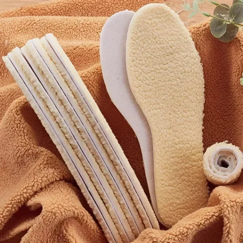 1/3pairs Thicken Thermal Insoles Winter Warm Heated Soft Plush Insole Shoes Boots Shoe Pad Simulation Cashmere Insert Insole