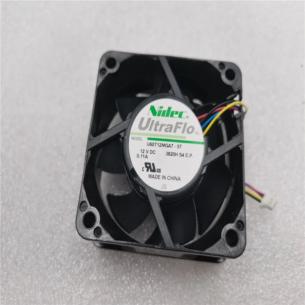 NEW for U60T12MGA7-57 6025 Nidec 6025 12V U60T12MGA7 MUA7-51 52 57 53J321 57Z40 60X60X25MM 6CM FAN