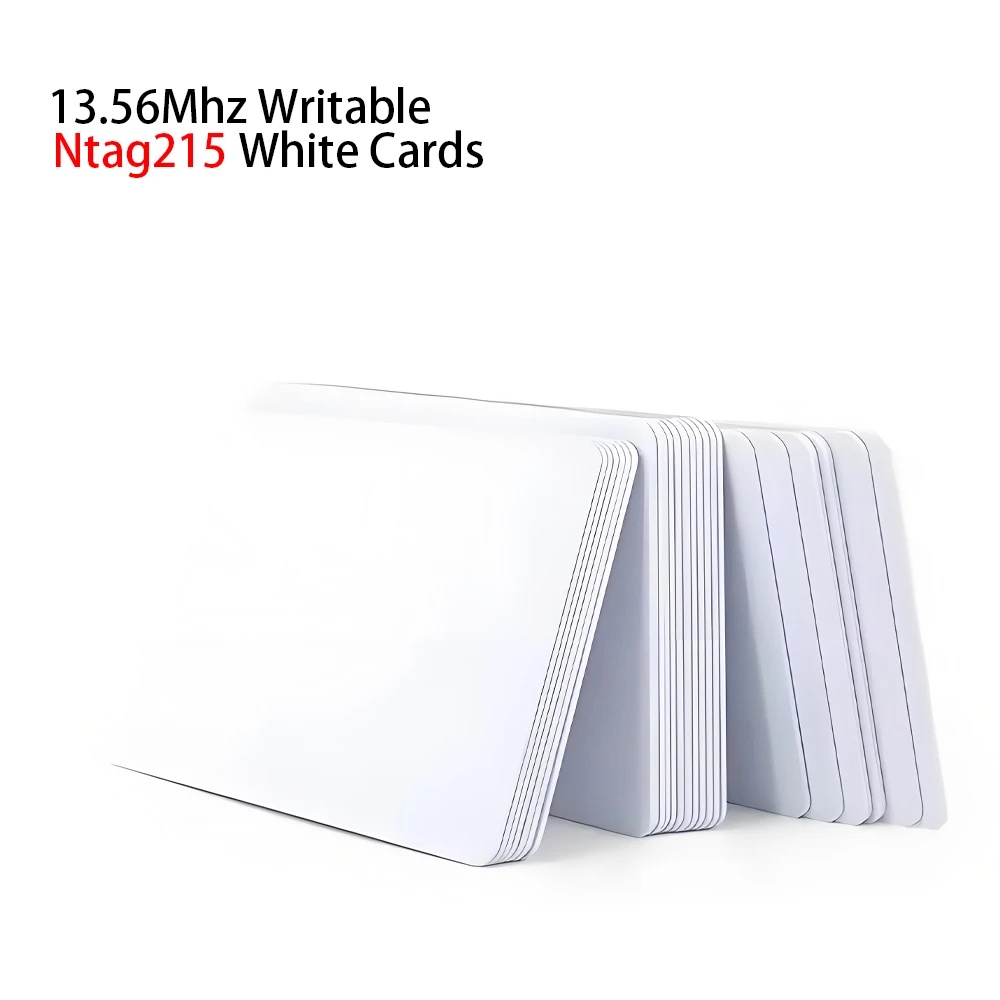 5/10pcs NFC Cards white Blank for NTAG215 504Bytes Tags Written by Tagmo Works with Switch Available for All NFC Mobile Phone