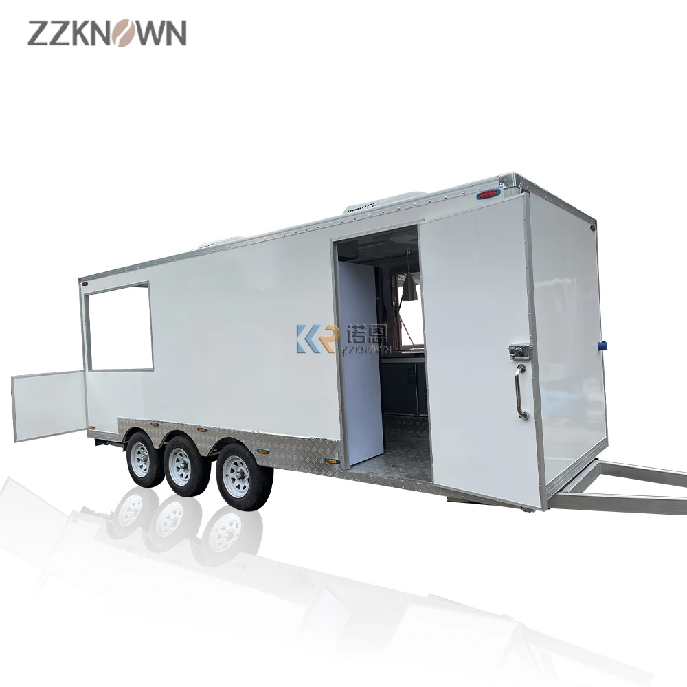 Mobile Kitchen Food Trailer Truck Barbeque Cooking Food Caravan Burgers Vending Food Cart Wholesale Price