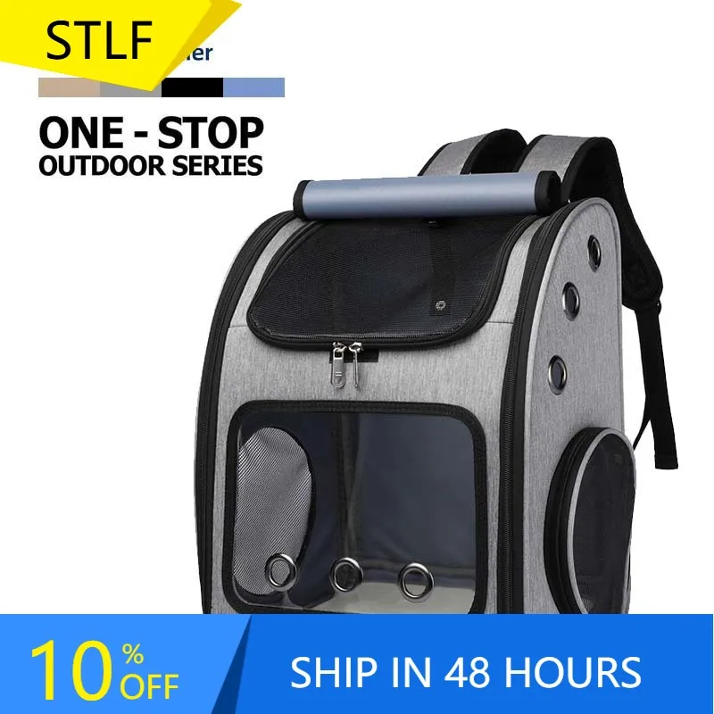 

STLFFactory Wholesale Pet Carrier Backpack Large Window Ventilated Design for Small Cats Dogs Buckle Support Collapsible Travel