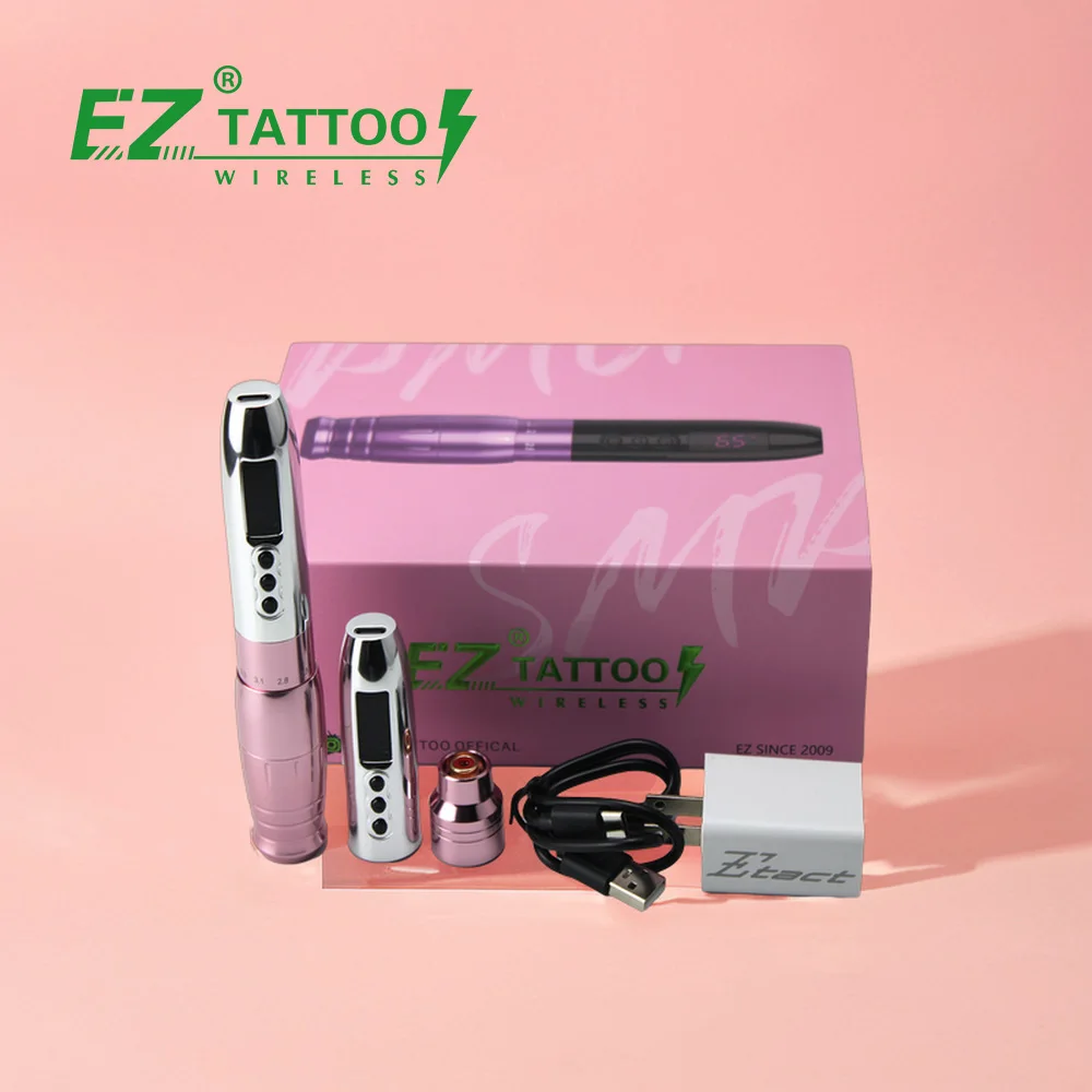 Lola Air Pro 2 Batteries Electric Tattoo Pen Stepless Adjustable Stroke Custom Wireless Permanent Makeup PMU Machine