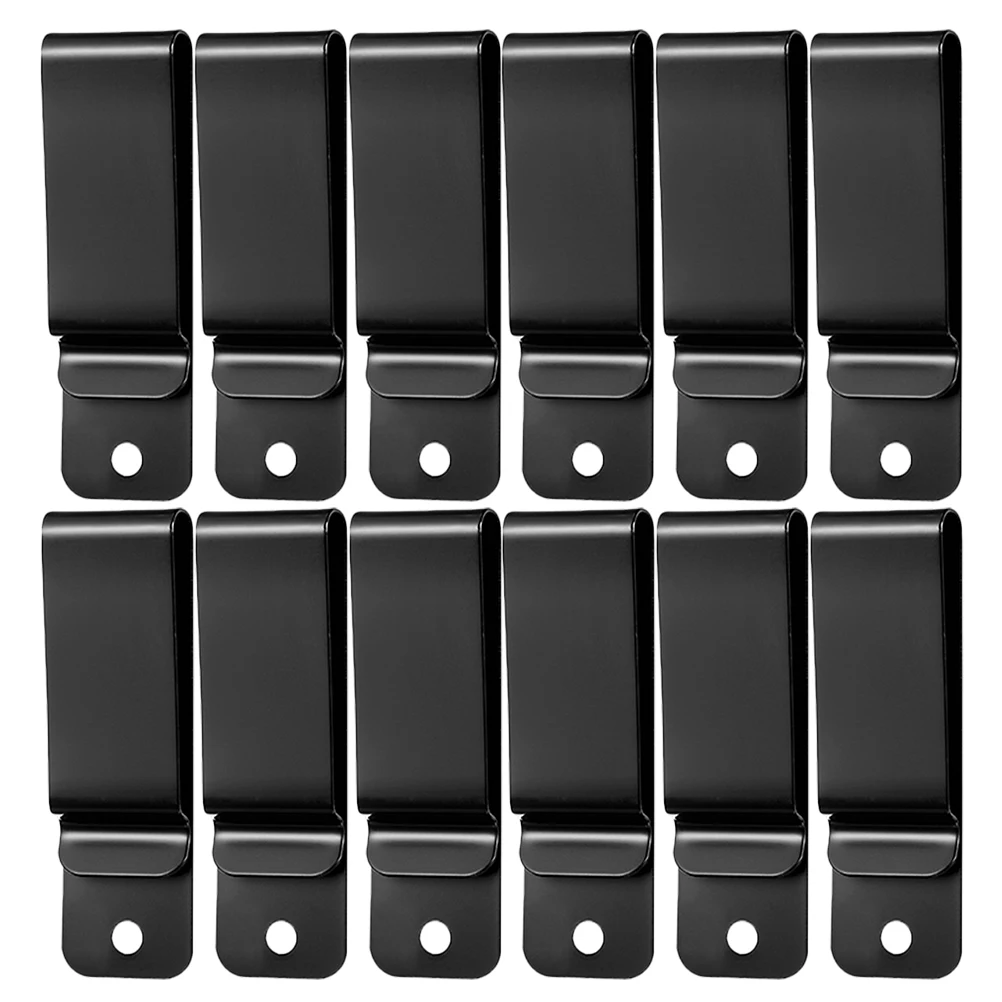 

12pcs Metal Belt For Keys Phone Wallet Durable Multifunctional Snap Hook Clip On Belt Travel Outdoor Daily Use Sling Strap