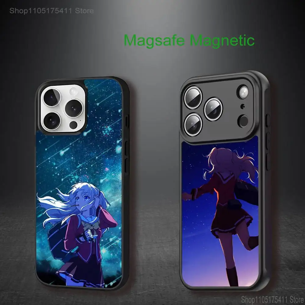 

C-Charlotte Anime Phone Case For iPhone 17,16,15,14,13,12,11,Pro,Max,Plus,Mini,SE4,E Magnetic Magsafe Wireless Charging