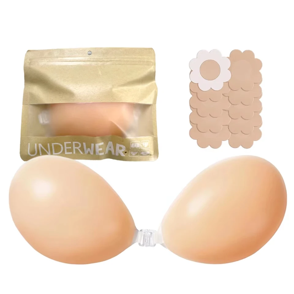Breast Lift Nipple Cover Pasties Reusable Silicone Sticky Bra Push Up Invisibra Boob Tape Breast Petals Chest Sticker