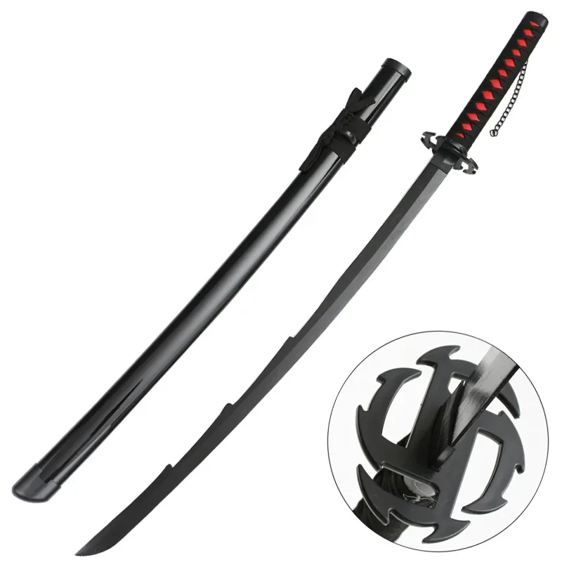 104cm Cosplay Anime Bleach Kurosaki ichigo Wood Sword Weapon New Sky Locking Moon Katana Role Play 41inch Model