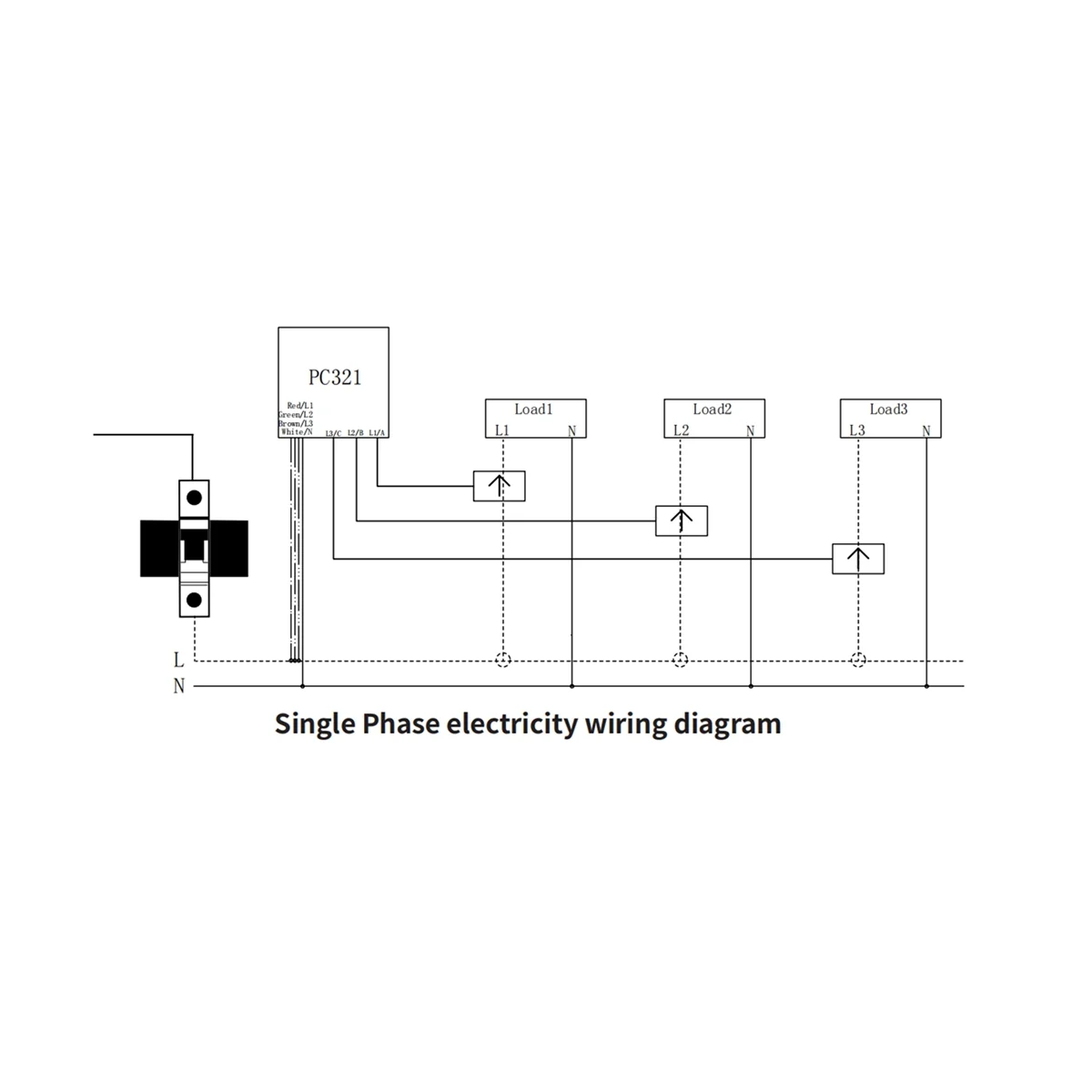 

Tuya Smart Life Single 3 Phase WiFi Energy KWH Meter 80A Power Clamp Current Transformer Power Usage Monitor