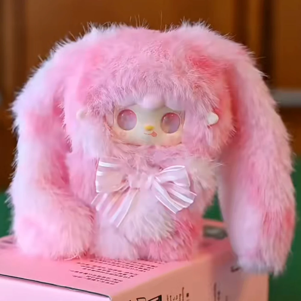 YOOKI Hopping Bunny ぬいぐるみ、キーホルダー、 1箱8個 New Yooki V5 Hopping Bunny Series Blind Box Plush Vinyl Dolls Car