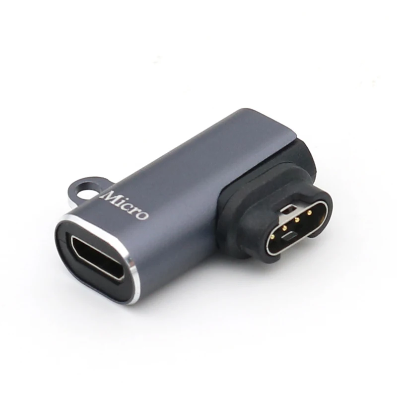 Портативный адаптер зарядного устройства поддерживает передачу данных Type-C/8-контактный/Micro USB адаптер-конвертер зарядного устройства для Garmin Fenix 7X/6/6S/6X