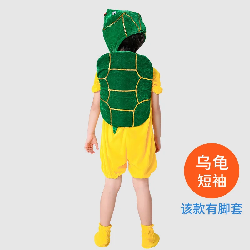 Kids Animals Costume Boys Girls Tortoise Tadpole Frog Cosplay Jumpsuits Carnival Party Fancy Dress Decor Purim Halloween Cosplay