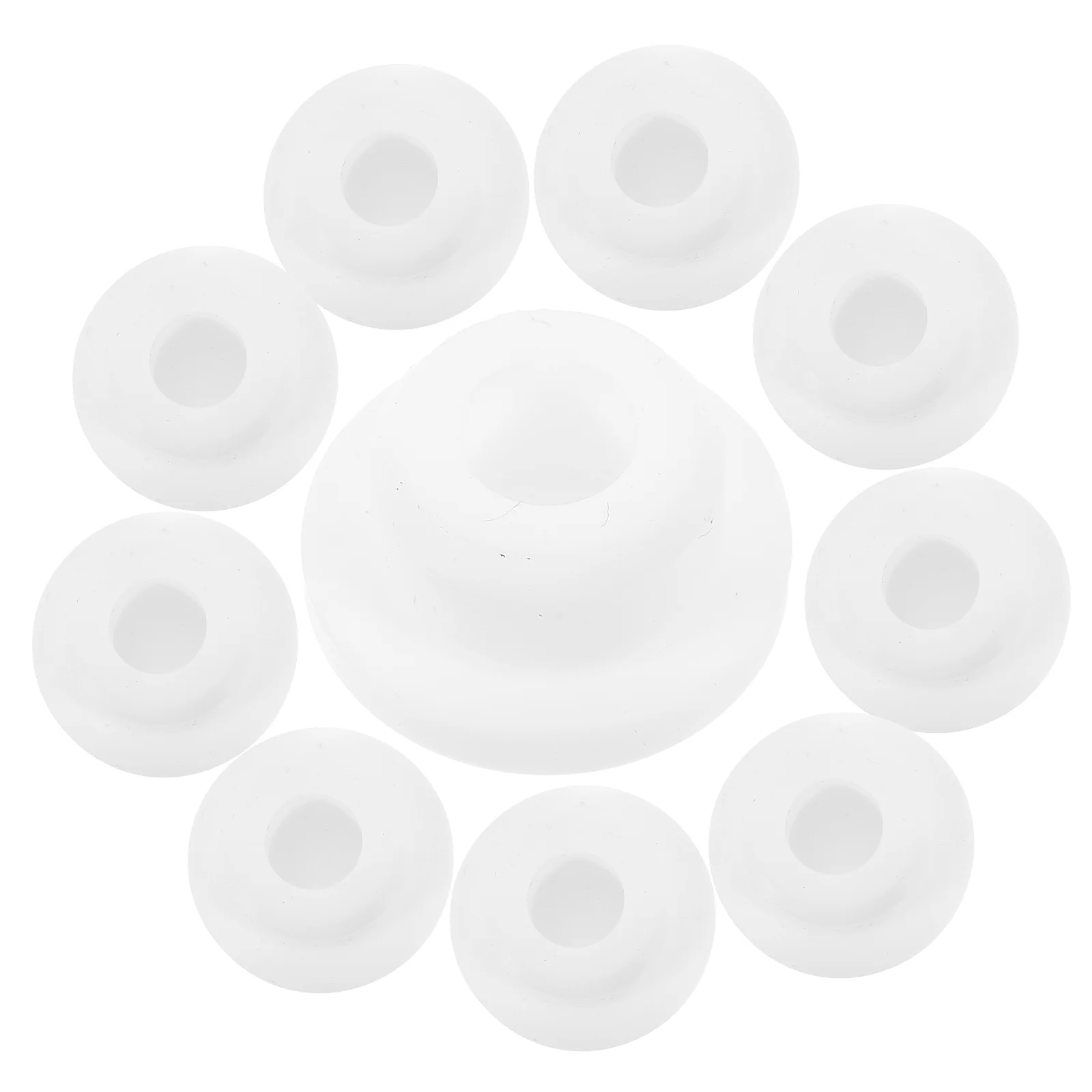 

10 Pcs Drain Covers Washbasin Overflow Sealing Side Hole Plug Bathroom Cabinet Sink Full Water Outlet Round (20mm) 10pcs Tub