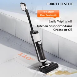 Wet Dry Vacuum Cleaner Cordless handhed Cleaning Robot Wireless RL8Pro Voice Assistant Low Noise 14000Pa Suction Battery 4000mAh