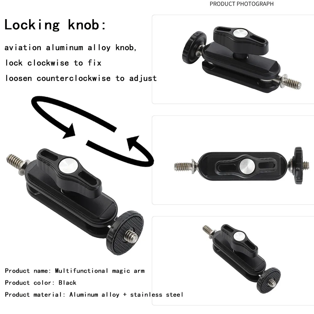 Regulowany uchwyt motocyklowy rowerowy do Insta360 X5 X4, metalowy mocowanie na kierownicę do GoPro Hero DJI SJCAM, akcesorium do kamery sportowej — zdjęcie produktu 4