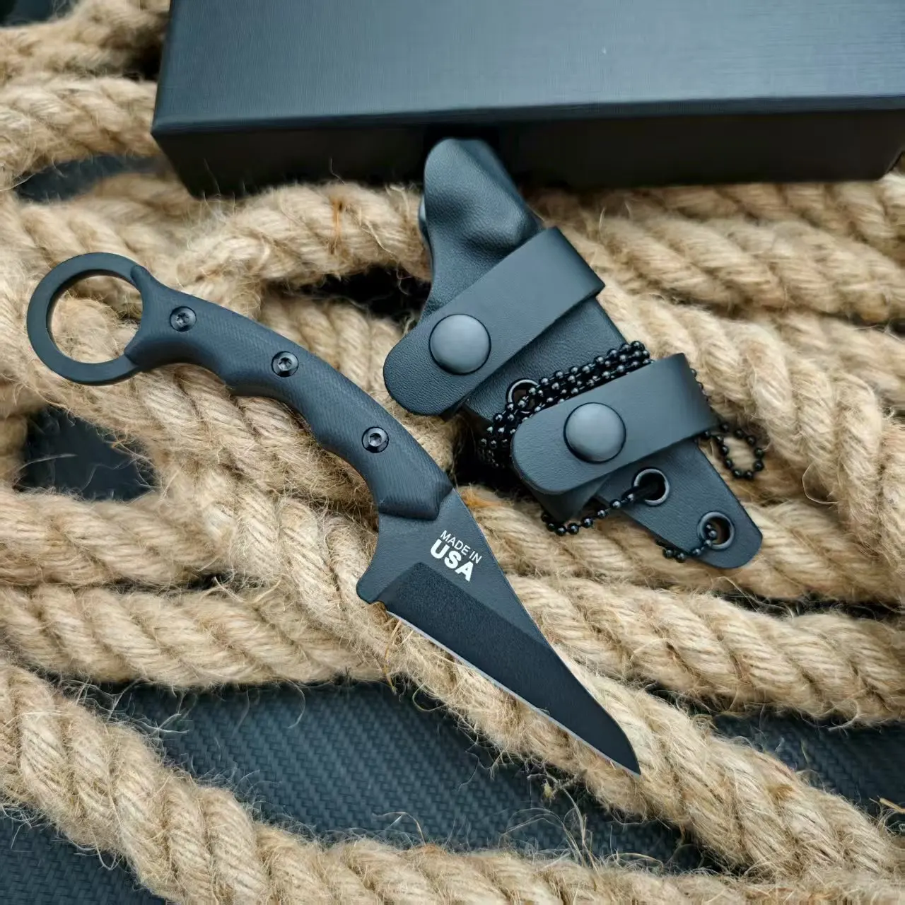 ポーカーミニナイフ-8cr13mov-ブレード-g10-ハンドル多機能ツールサバイバル緊急事態や日常持ち運びメンズギフト